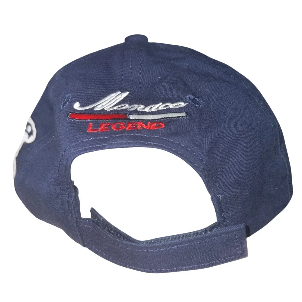 Monaco Legend Hat Cap Mens Blue Embroidered Monte Carlo Formula 1 Strapback